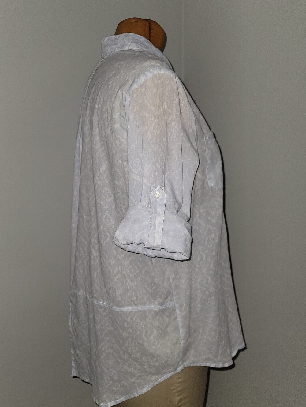 Khakis & Co. Button-Up With Subtle Ikat Pattern - Picture 3 of 10